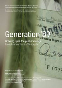 Plakat »Generation '89 – Erwachsenwerden im Wendejahr« von Anke Erter