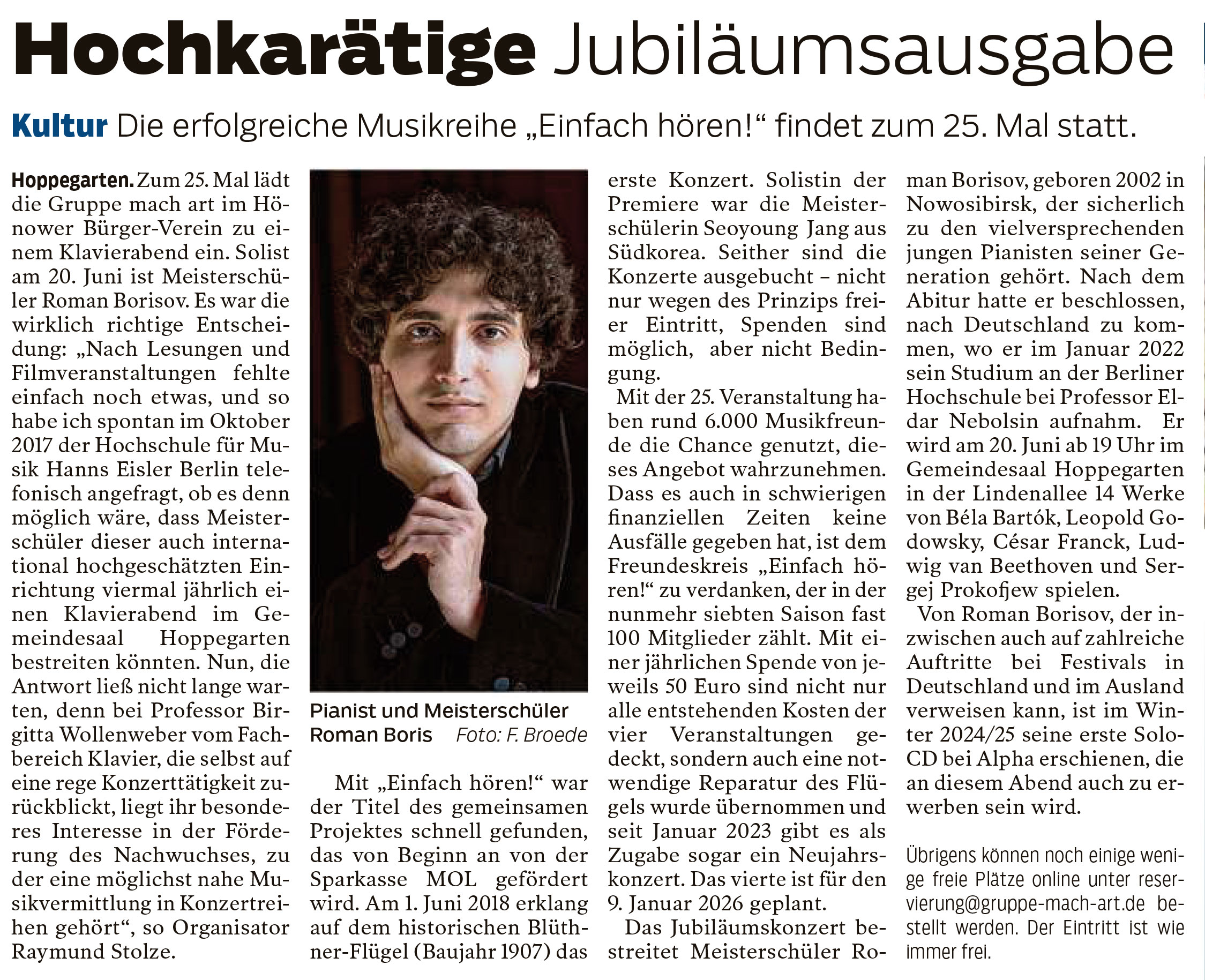 Märkischer Sonntag 14.06.2025