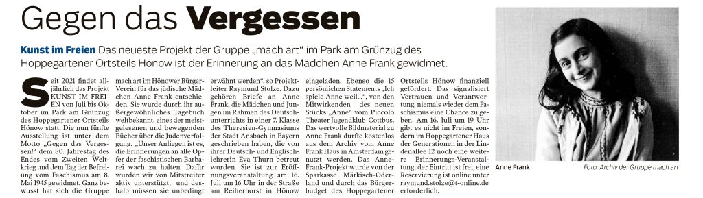 Märkischer Sonntag 12.07.2025