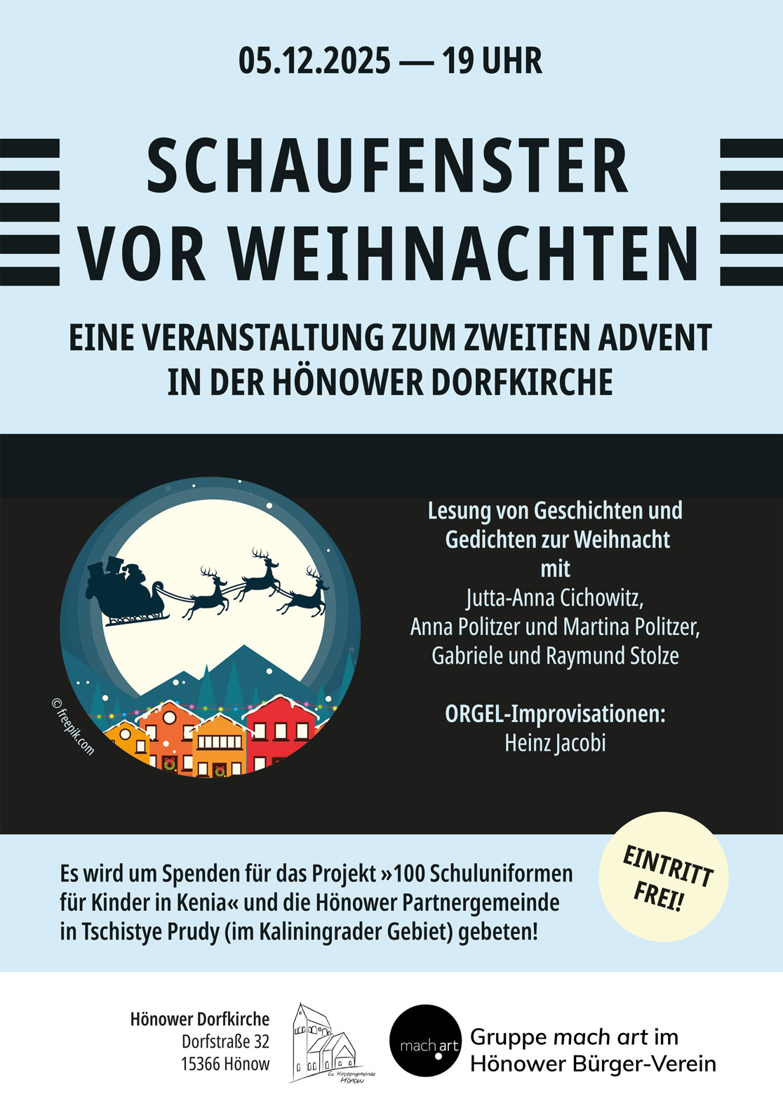 Plakat zur Veranstaltung Schaufenster vor Weihnachten Plakat zur Veranstaltung Schaufenster vor Weihnachten