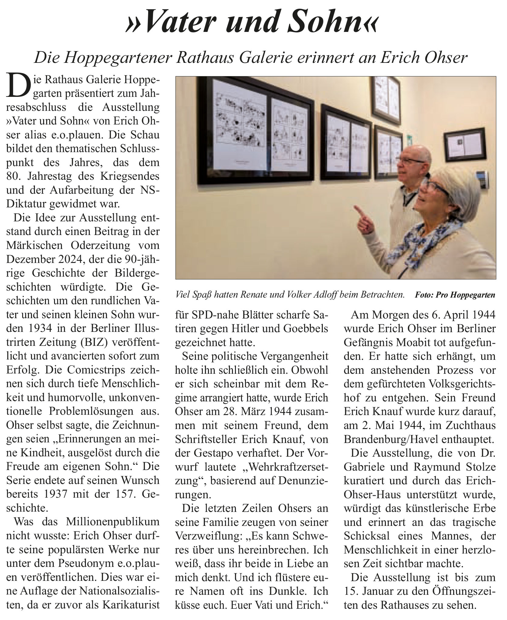 Pro Hoppegarten 11/2025